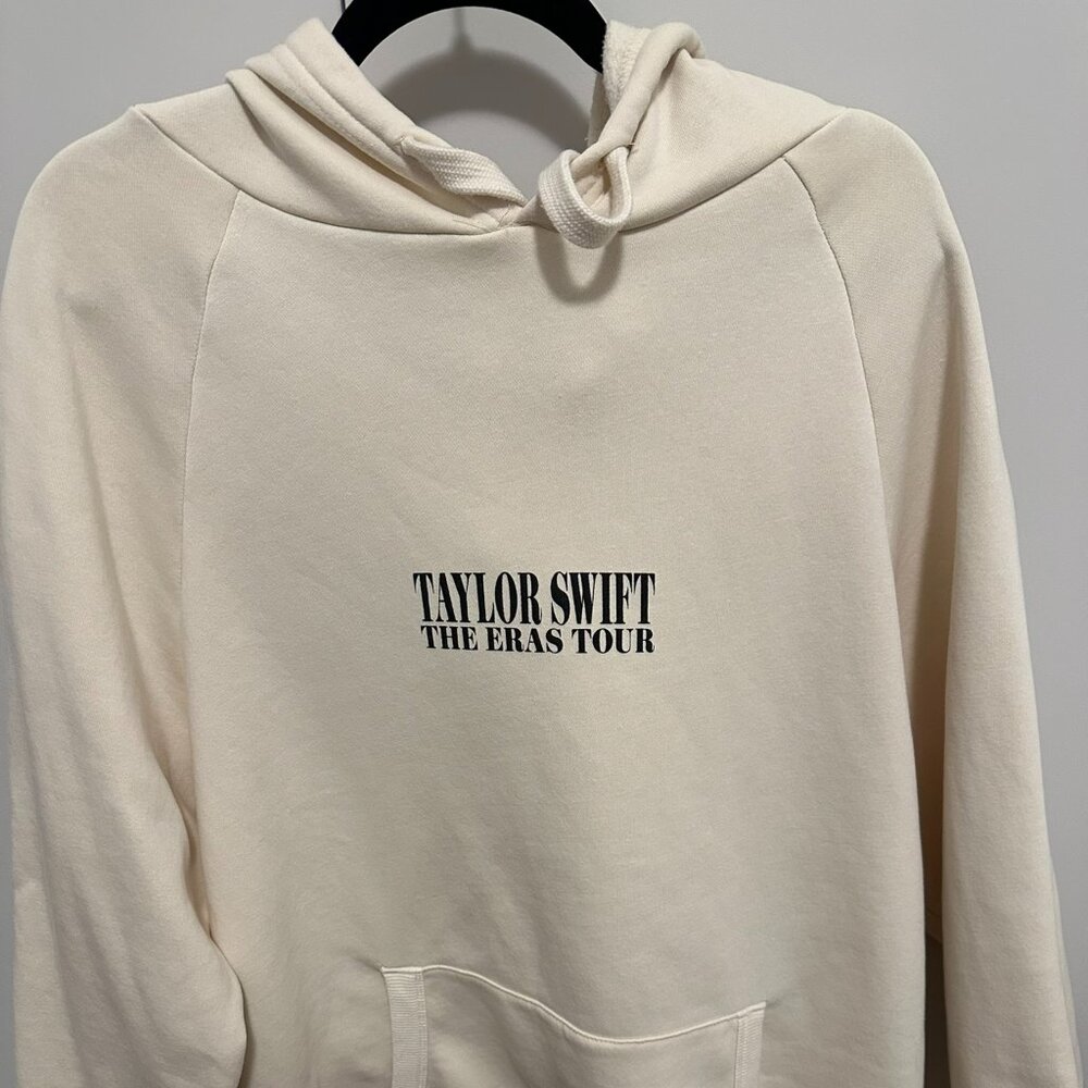 Taylor Swift The Eras Tour Hoodie, Light Beige/Cream, Size XL